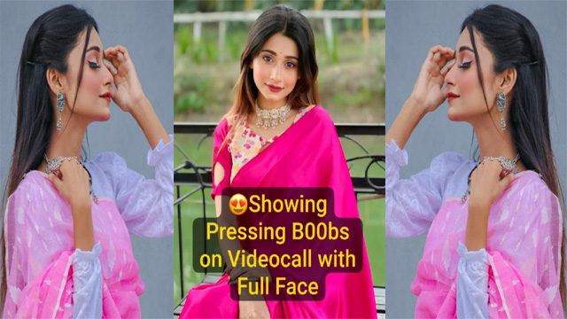 Famous Insta Influencer Most Requested Viral – Showing Pressing Boobs on Videocall with Full Face