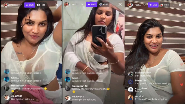 Mallu Makeup Artist Reshma – Insta Exclusive Live Chat