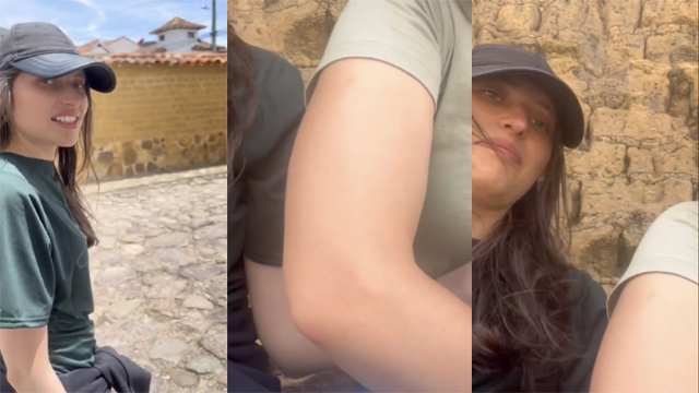 Two Lesbians Touch each other to Orgasm – on the Corner of a Town trying to  – Avoid being seen by anyone