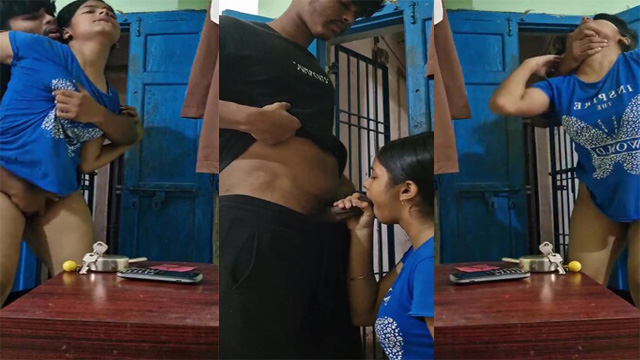 Desi Horny Babe Sucking n Standing Doggy Hard Fucking Viral Free Pron