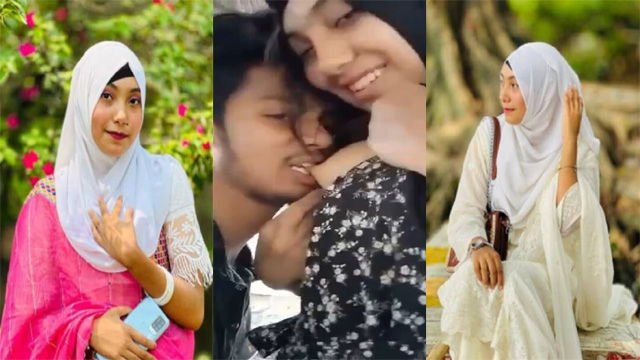 Horny Hijabi Girl Outdoor Kissing – Smooching Boobs Spreading