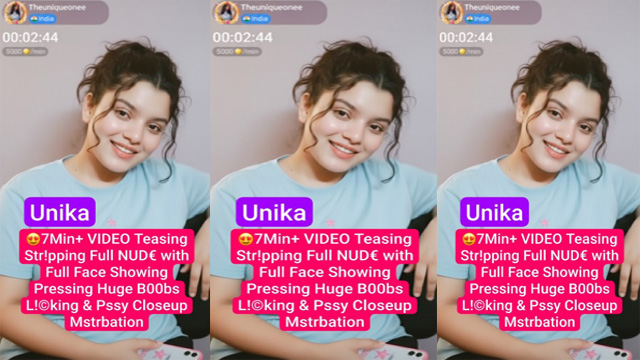 Unika Aka Theuniqueonee Influencer 7Min Premium Free Live Teasing