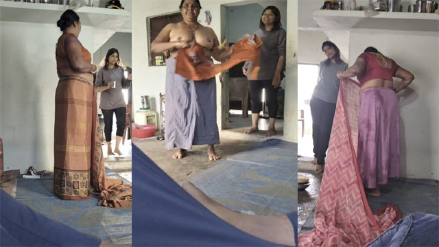 Naughty Mom Changing After Bath – Infront And Her Sis Viral