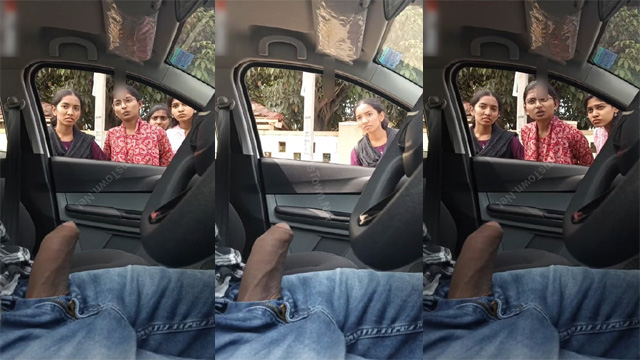 Daring Guy Flash Dick – College Girls Inside Car Leaked Mms