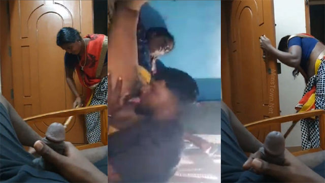 Tharki Guy Flash His Infront Of Maid Fucking Dick